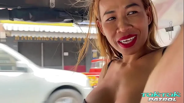 Hot big boobed Thai babe Manee offers asshole, mouth, and big boobs to white cum rod in Bangkok