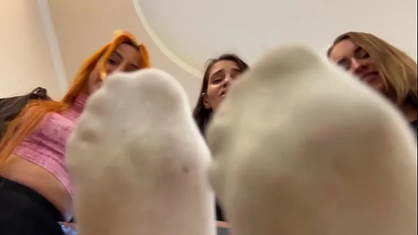 Sniff The Sweaty Asses, Pussies, Armpits and Socks Of Three Sweaty Girls - Triple POV Smelling Femdom