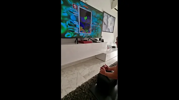 Wife tries to play Playstation at the same time, when she is sitting on her Sybian Sex Machine