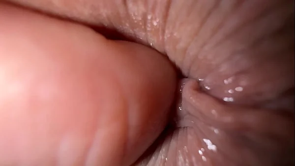 Close up ass fingering and dirty talk, anal masturbation orgasm