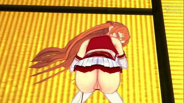 Asuna unplanned sex POV in a village room online