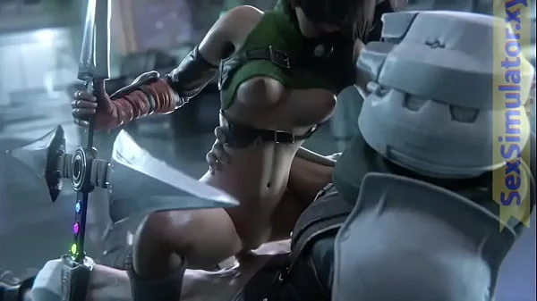 Yuffie Kisaragi rides cock hard. Final Fantasy