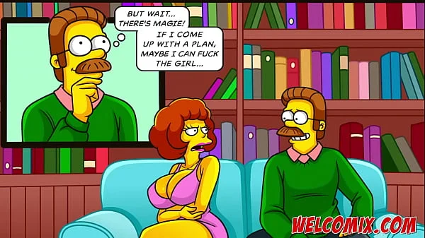 Returning the kindness! Swap wives! The Simptoons, Simpsons porn