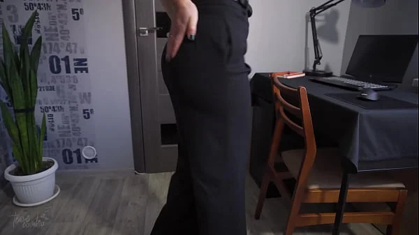 Secretary Pants Too Tight So They Rip Open