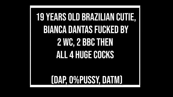 Brazilian cutie Bianca dantas fucked by 2 WC, 2 BBC then all 4 (DAP, clean version, 0% pussy, DATM, huge gapes, Monster cocks) OB328