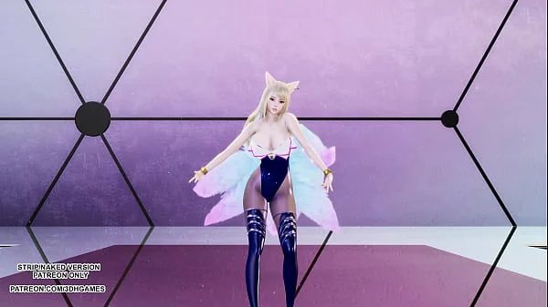 [MMD] CHUNG HA - PLAY KDA Ahri Sexy Kpop Dance League Of Legends Uncensored Hentai