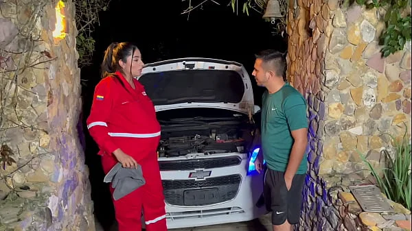 PREGNANT MECHANIC RECEIVES SAUSAGE IN EXCHANGE FOR HER PAYME PART 1