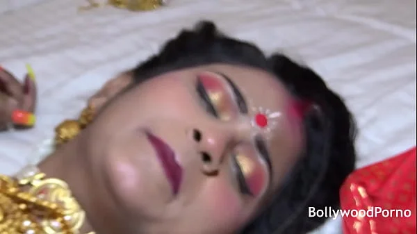 Newly Married Indian Girl Sudipa Hardcore Honeymoon First night sex and creampie - Hindi Audio