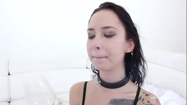 Freya Dee takes black cocks only in the ass and drinks african champagne IV445