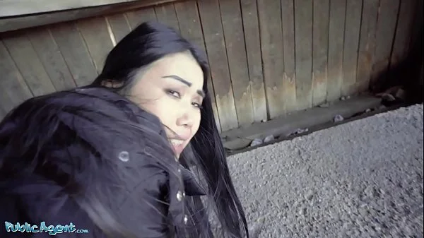 Public Agent Asian babe Alina Crystall Fucks Stranger for Cash