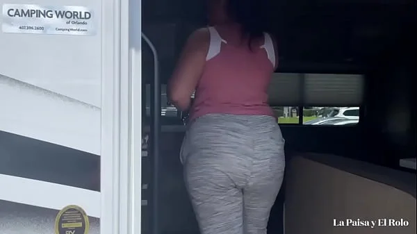 Colombian babe gives pussy ass down payment for RV. La Paisa