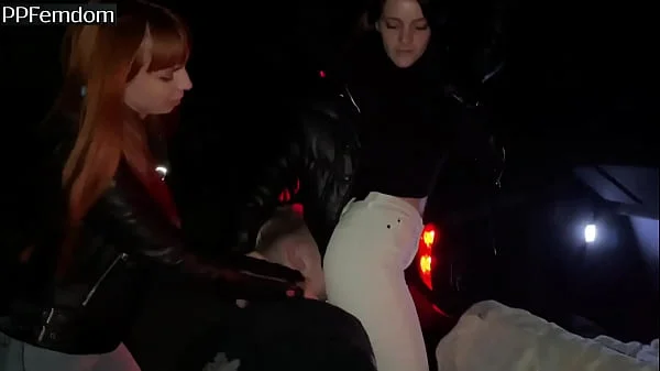 Bratty Girls Roughly Public Dominate An Guy Outdoor Night