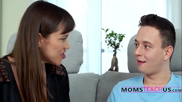 Stepmom teaches awkward virgin stepson EVERYTHING