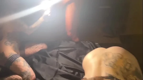 Eden Ivy Gets Surprise Spit Roasted during Shooting in Backstage