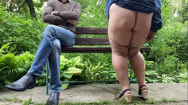 Pantyhose princess pissing in the park while I watch