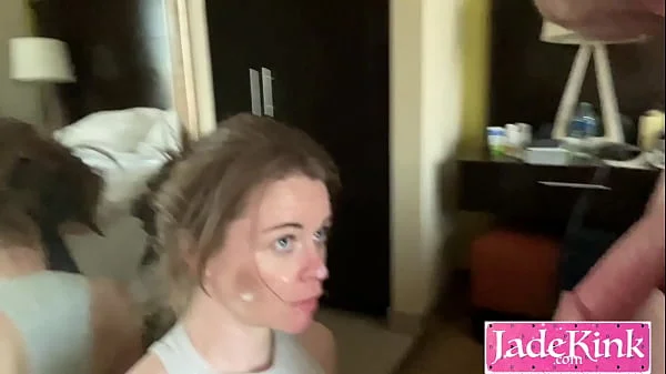 Blowjob of a lifetime at a hotel for a submissive girl