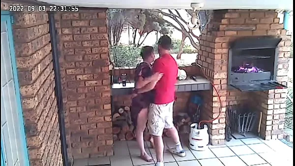 Spy camera : couple caught fucking on the porch of the nature reserve